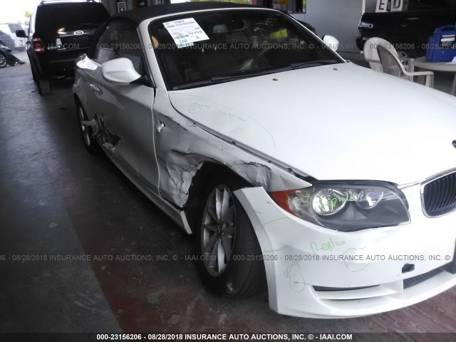 WBAUN1C58BVH82635 - 2011 BMW 128 I WHITE photo 6