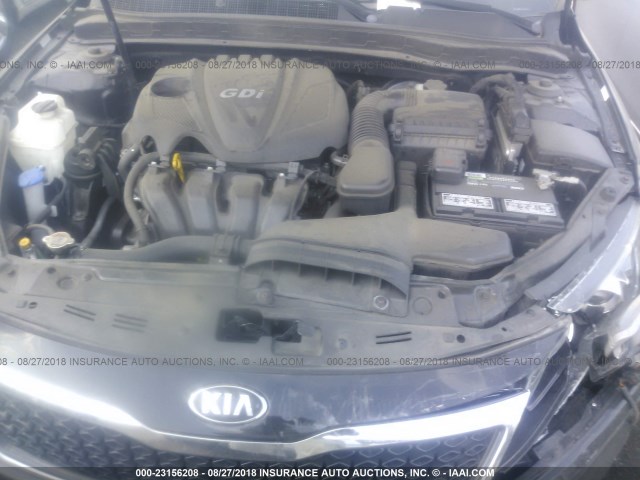 5XXGM4A71DG200573 - 2013 KIA OPTIMA LX შავი ფოტო 10