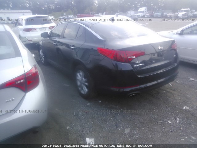 5XXGM4A71DG200573 - 2013 KIA OPTIMA LX შავი ფოტო 3