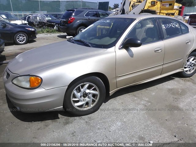 1G2NF52F84C132175 - 2004 PONTIAC GRAND AM SE1 GOLD photo 2