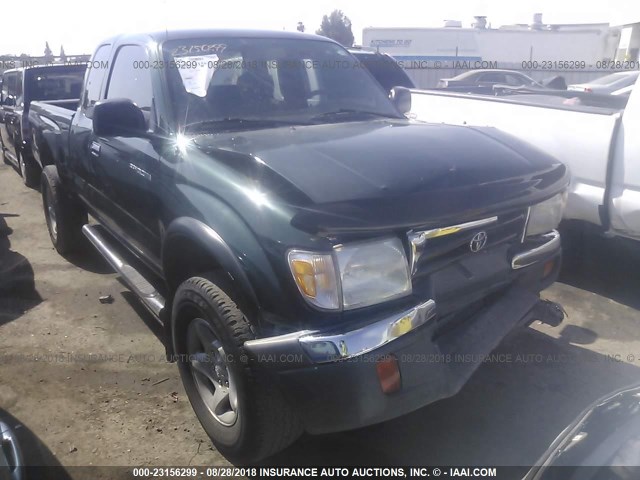 4TASN92N3YZ678851 - 2000 TOYOTA TACOMA XTRACAB PRERUNNER მწვანე ფოტო 1