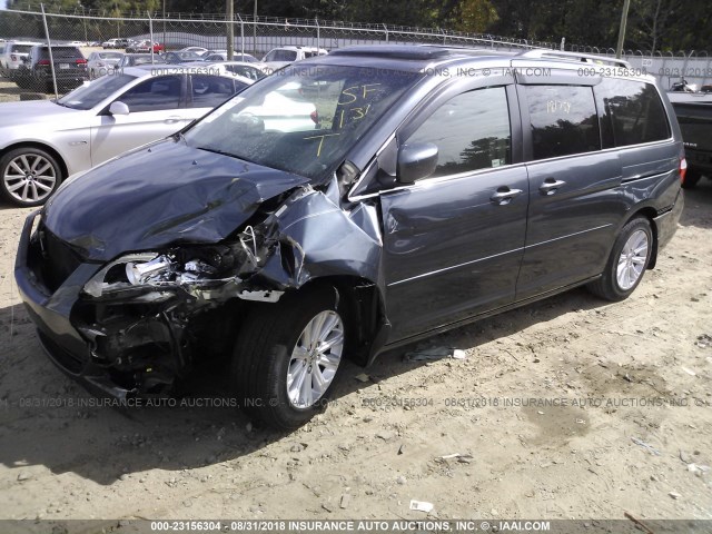 5FNRL38845B008668 - 2005 HONDA ODYSSEY TOURING GREEN photo 2