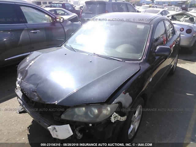 JM1BK12F561450420 - 2006 MAZDA 3 I BLACK photo 2