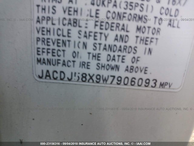 JACDJ58X9W7906093 - 1998 ISUZU TROOPER S/LS/LIMITED 奶油色 照片 9