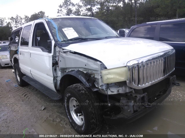 1FMSU41FXYEC99577 - 2000 FORD EXCURSION XLT WHITE photo 1