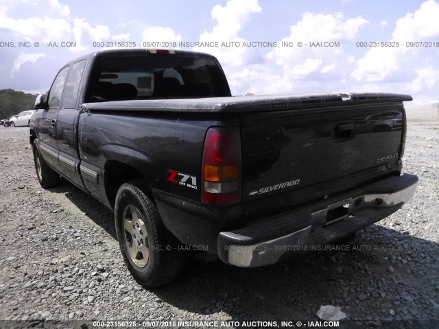 2GCEK19T221254044 - 2002 CHEVROLET SILVERADO K1500 BLACK photo 3