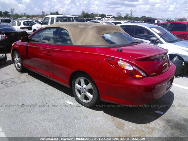 4T1FA38P55U046915 - 2005 TOYOTA CAMRY SOLARA SE/SLE RED photo 3