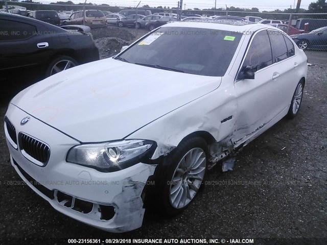 WBA5A7C54ED617952 - 2014 BMW 528 XI WHITE photo 2