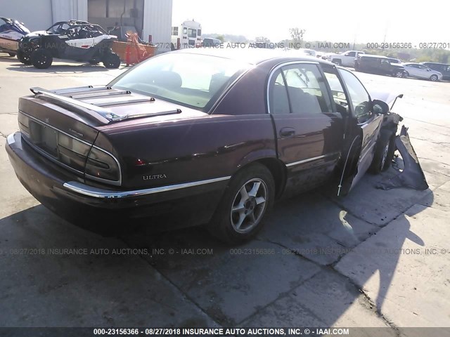 1G4CU5218V4616853 - 1997 BUICK PARK AVENUE ULTRA MAROON photo 4