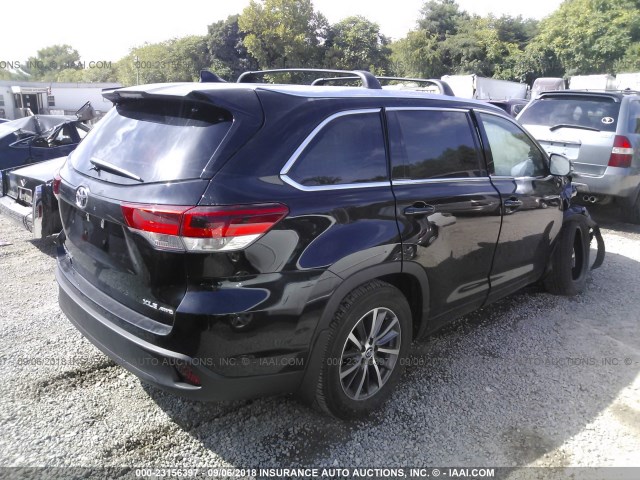 5TDJZRFH8JS881475 - 2018 TOYOTA HIGHLANDER SE/XLE BLACK photo 4