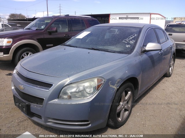 1G1ZH57B294103648 - 2009 CHEVROLET MALIBU 1LT ღია ლურჯი ფოტო 2