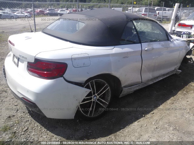 WBA2K1C59JVB64464 - 2018 BMW 230XI WHITE photo 4