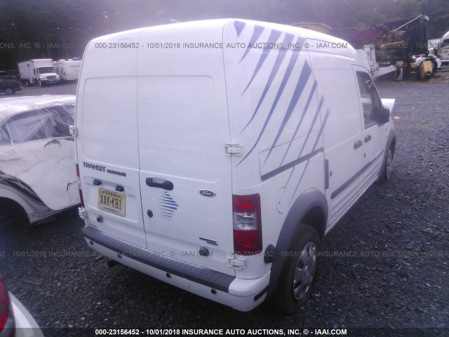 NM0LS7BN6DT126941 - 2013 FORD TRANSIT CONNECT  WHITE photo 4