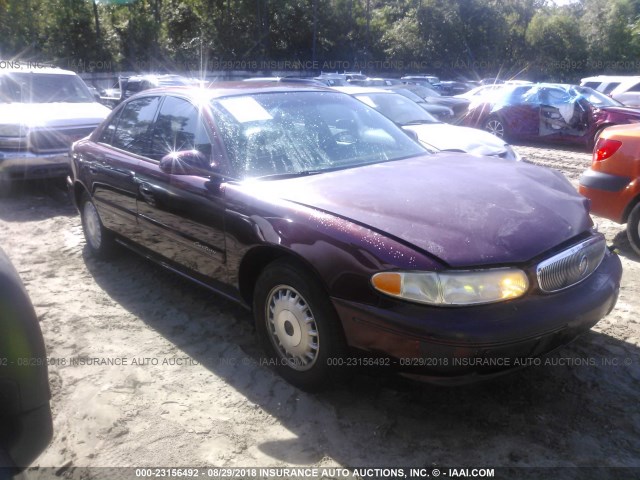 2G4WY55J411316679 - 2001 BUICK CENTURY LIMITED MAROON photo 1