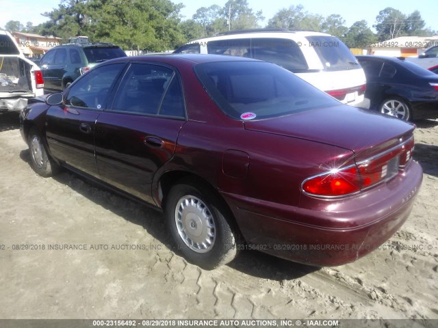 2G4WY55J411316679 - 2001 BUICK CENTURY LIMITED MAROON photo 3