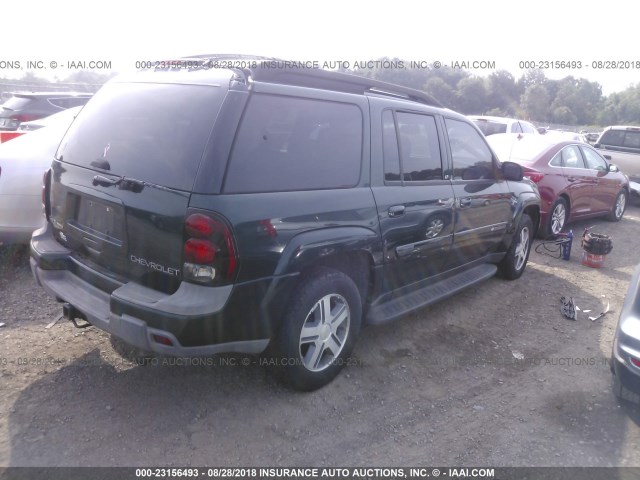 1GNET16S346235272 - 2004 CHEVROLET TRAILBLAZER EXT LS/EXT LT GREEN photo 4