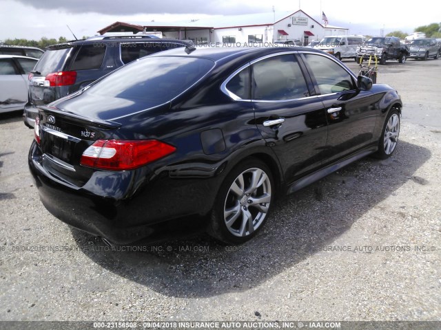 JN1BY1AP7BM322281 - 2011 INFINITI M37 BLACK photo 4