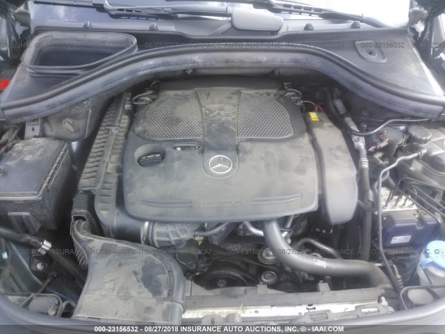 4JGDA5HB7EA357996 - 2014 MERCEDES-BENZ ML 350 4MATIC BLUE photo 10