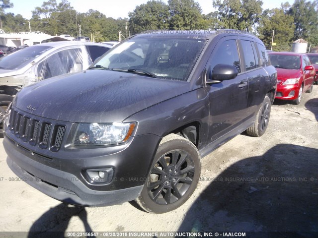 1C4NJCBA1FD246518 - 2015 JEEP COMPASS SPORT GRAY photo 2