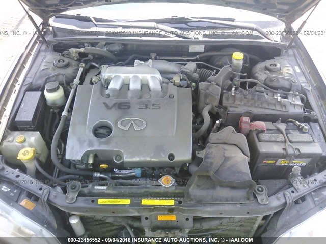 JNKDA31A64T210127 - 2004 INFINITI I35 BLUE photo 10