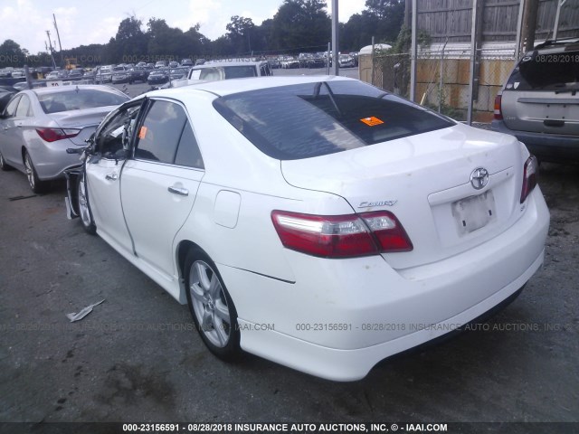 4T1BE46K38U790176 - 2008 TOYOTA CAMRY CE/LE/XLE/SE WHITE photo 3