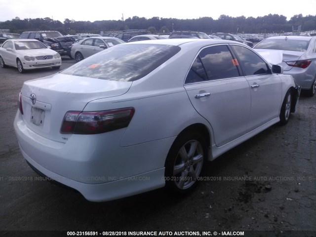 4T1BE46K38U790176 - 2008 TOYOTA CAMRY CE/LE/XLE/SE WHITE photo 4