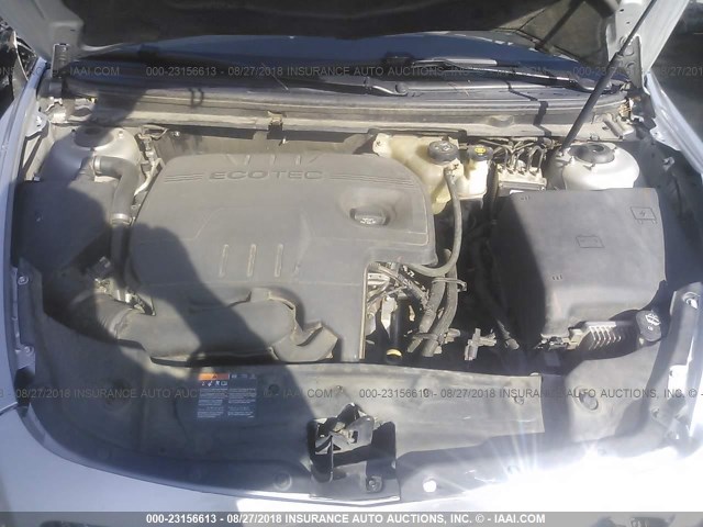 1G1ZE5E10BF378545 - 2011 CHEVROLET MALIBU LTZ 银色 照片 10