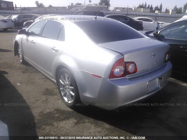 1G1ZE5E10BF378545 - 2011 CHEVROLET MALIBU LTZ 银色 照片 3