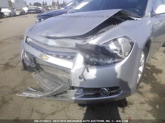 1G1ZE5E10BF378545 - 2011 CHEVROLET MALIBU LTZ 银色 照片 6