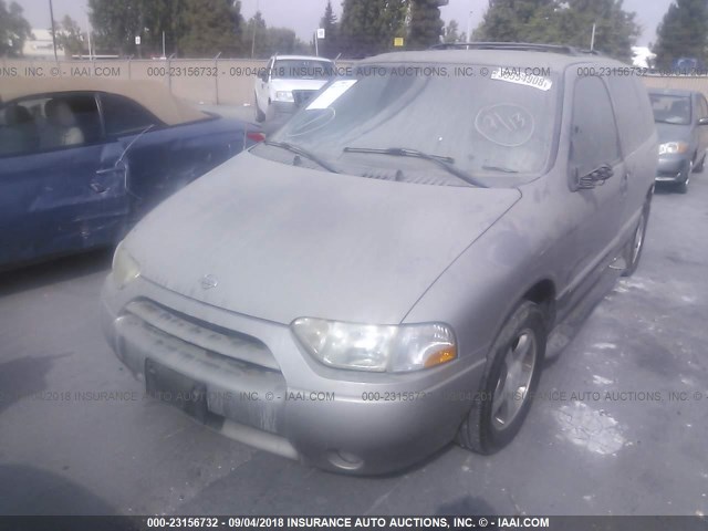 4N2ZN16T92D801549 - 2002 NISSAN QUEST SE SILVER photo 2