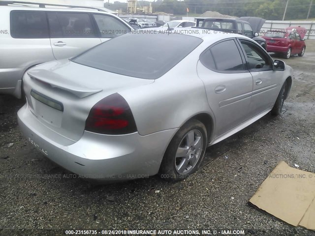 2G2WP552371168151 - 2007 PONTIAC GRAND PRIX SILVER photo 4
