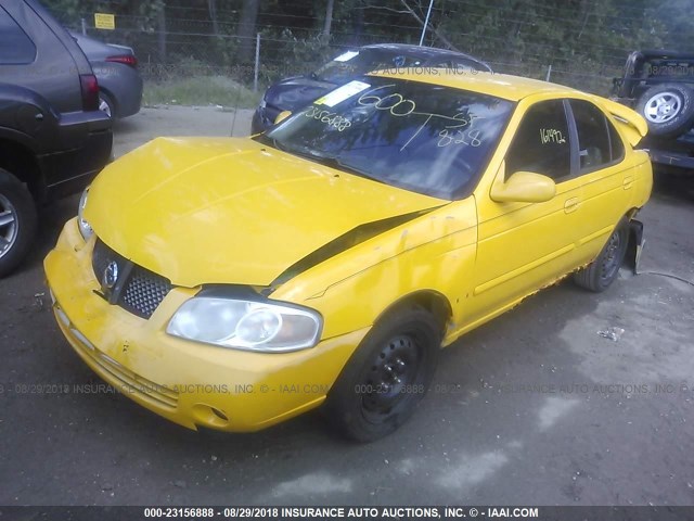 3N1CB51D76L491896 - 2006 NISSAN SENTRA 1.8/1.8S YELLOW photo 2