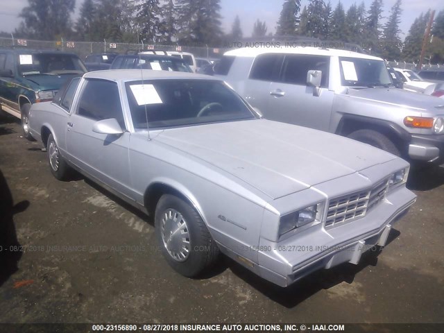 1G1GZ37Z9GR163870 - 1986 CHEVROLET MONTE CARLO  GRAY photo 1