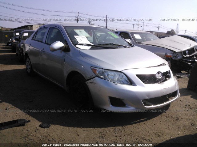 2T1BU4EE7AC352153 - 2010 TOYOTA COROLLA S/LE/XLE SILVER photo 1