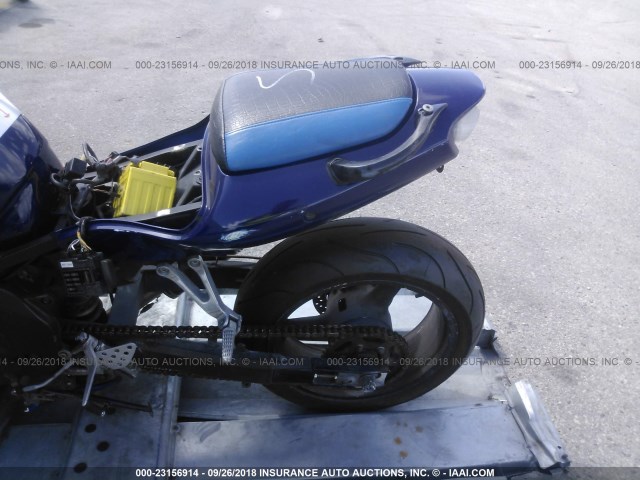 JKAZX4J1X7A068273 - 2007 KAWASAKI ZX600 J1 BLUE photo 6