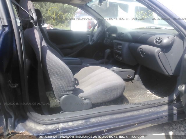 1G2JB124327346000 - 2002 PONTIAC SUNFIRE SE BLUE photo 5