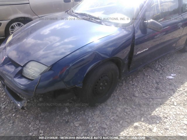 1G2JB124327346000 - 2002 PONTIAC SUNFIRE SE BLUE photo 6