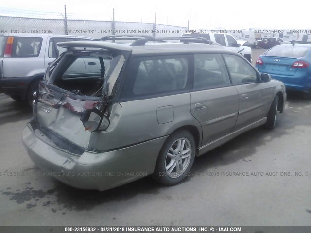 4S3BH646046304824 - 2004 SUBARU LEGACY GT GOLD photo 4