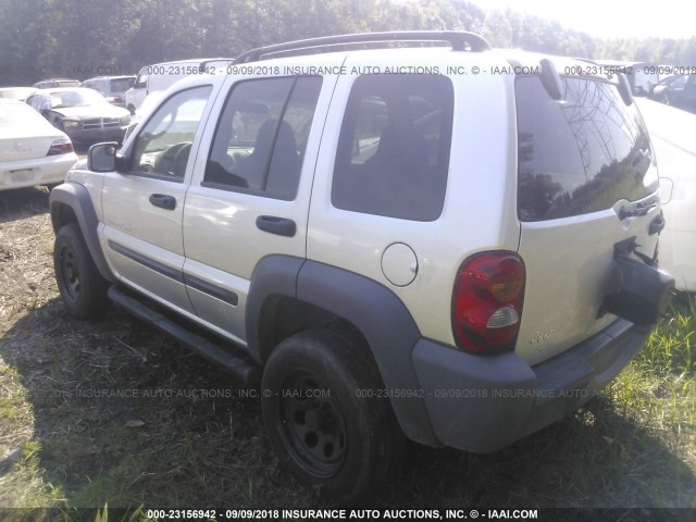1J4GL48K83W669762 - 2003 JEEP LIBERTY SPORT/FREEDOM ვერცხლისფერი ფოტო 3