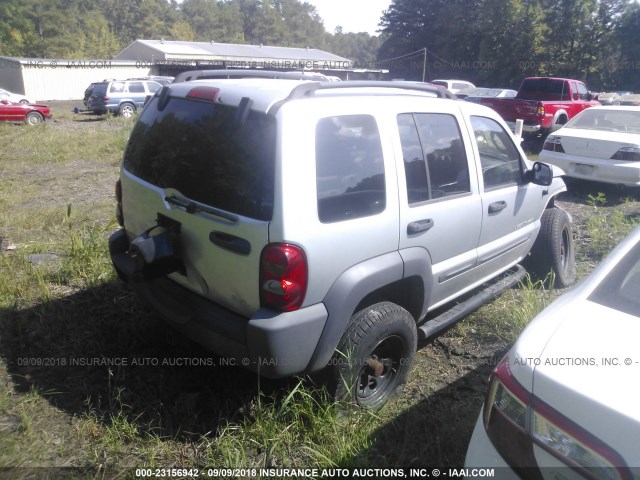 1J4GL48K83W669762 - 2003 JEEP LIBERTY SPORT/FREEDOM SILVER photo 4