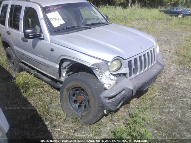 1J4GL48K83W669762 - 2003 JEEP LIBERTY SPORT/FREEDOM ვერცხლისფერი ფოტო 6