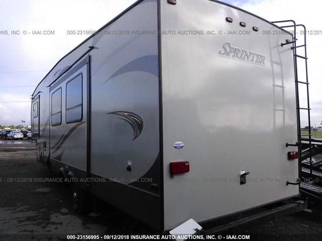 4YDF29328G1532782 - 2016 KEYSTONE SPRINTER Dark Brown photo 3