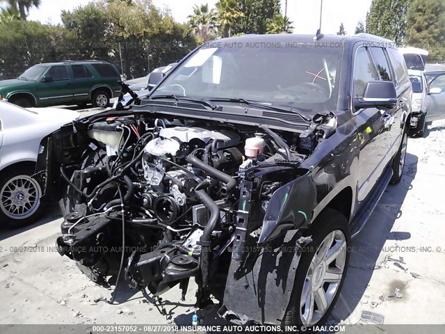 1GYS4HKJ6JR191089 - 2018 CADILLAC ESCALADE ESV LUXURY BLACK photo 2