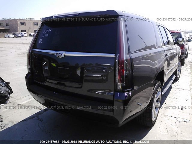 1GYS4HKJ6JR191089 - 2018 CADILLAC ESCALADE ESV LUXURY BLACK photo 4