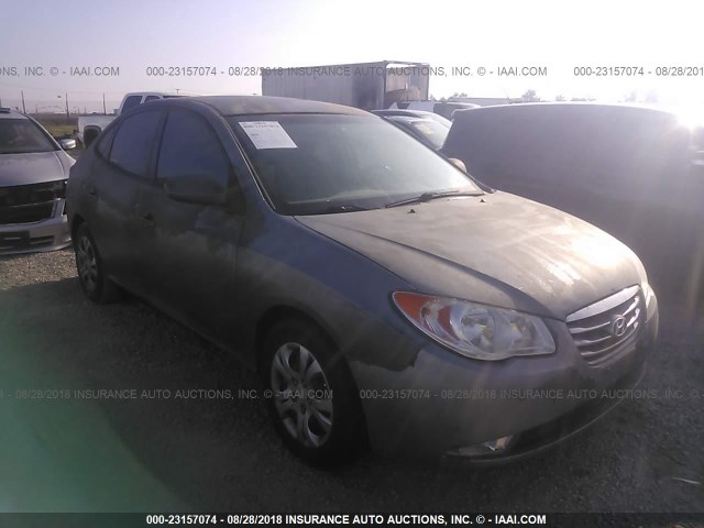 KMHDU4AD1AU172672 - 2010 HYUNDAI ELANTRA BLUE/GLS/SE GRAY photo 1