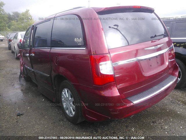 2C4RC1BG7FR505840 - 2015 CHRYSLER TOWN & COUNTRY TOURING MAROON photo 3