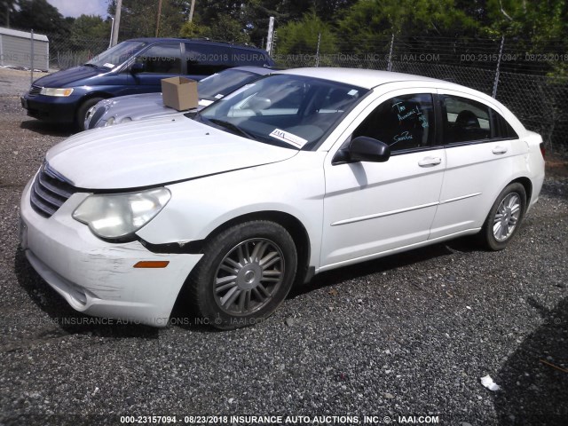 1C3LC46K37N689361 - 2007 CHRYSLER SEBRING WHITE photo 2