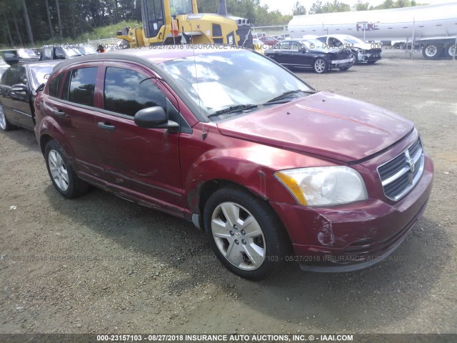 1B3HB48B77D389010 - 2007 DODGE CALIBER SXT RED photo 1