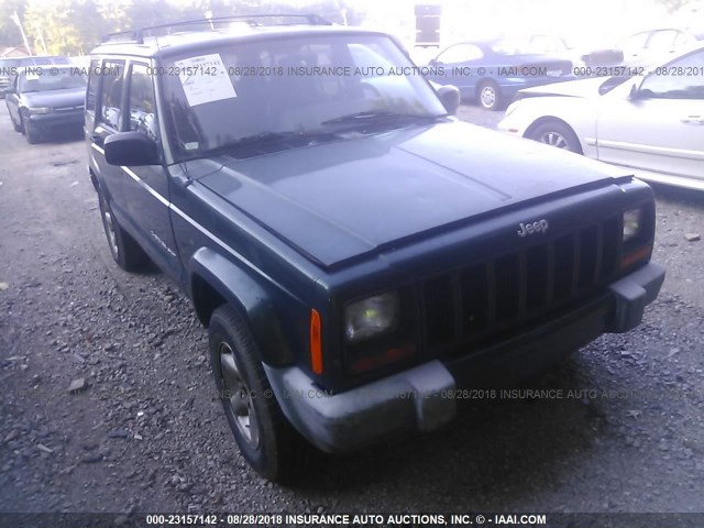 1J4FF68S9XL655391 - 1999 JEEP CHEROKEE SPORT/CLASSIC მწვანე ფოტო 1
