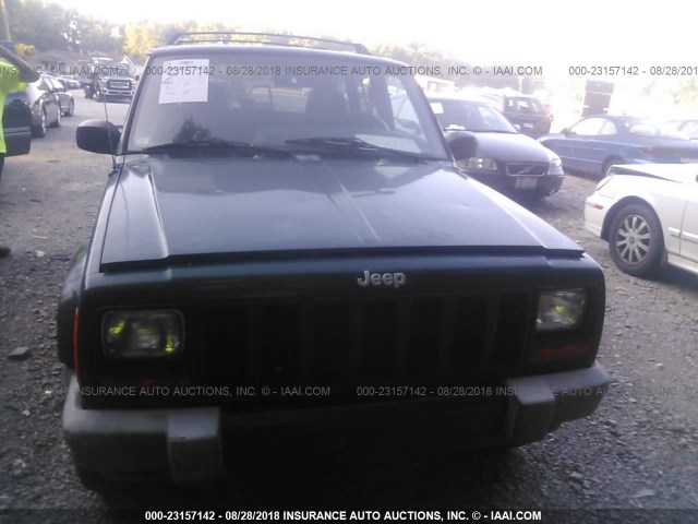 1J4FF68S9XL655391 - 1999 JEEP CHEROKEE SPORT/CLASSIC მწვანე ფოტო 6